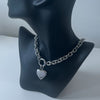 Bold and Beautiful Heart Necklace Stainless steel