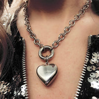 Bold and Beautiful Heart Necklace Stainless steel