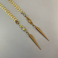 Guardian Gold w/ Daggers Face Chain