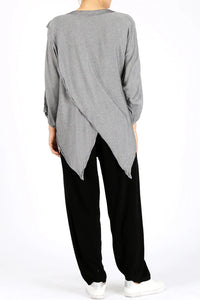 Asymmetrical Mid Sleeve Shirt UNISEX