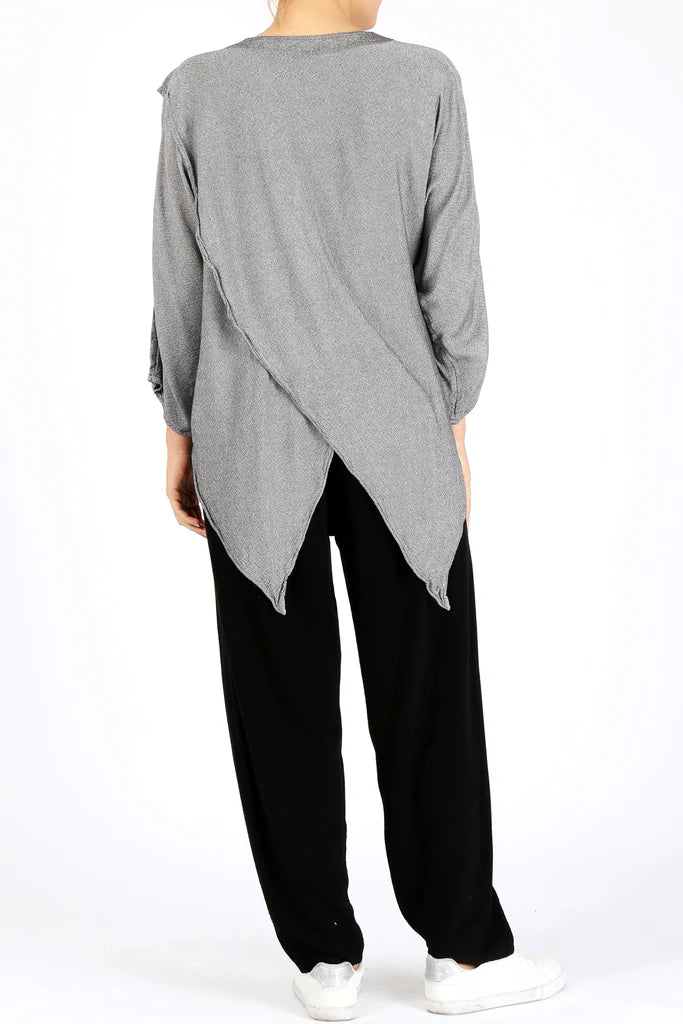 Asymmetrical Mid Sleeve Shirt UNISEX