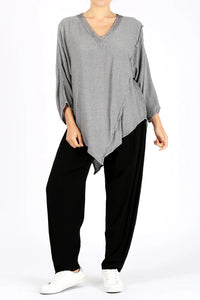 Asymmetrical Mid Sleeve Shirt UNISEX