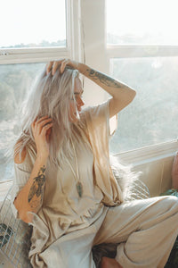 Peek A Boo Cold Shoulder x Drifter Flare Leg SET