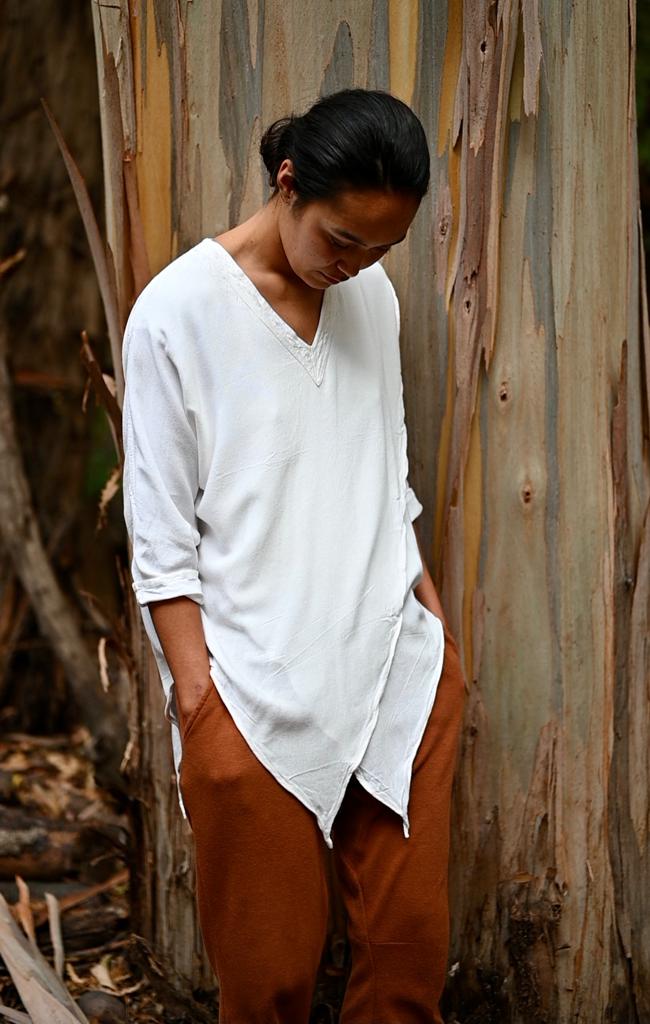 Asymmetrical Mid Sleeve Shirt UNISEX