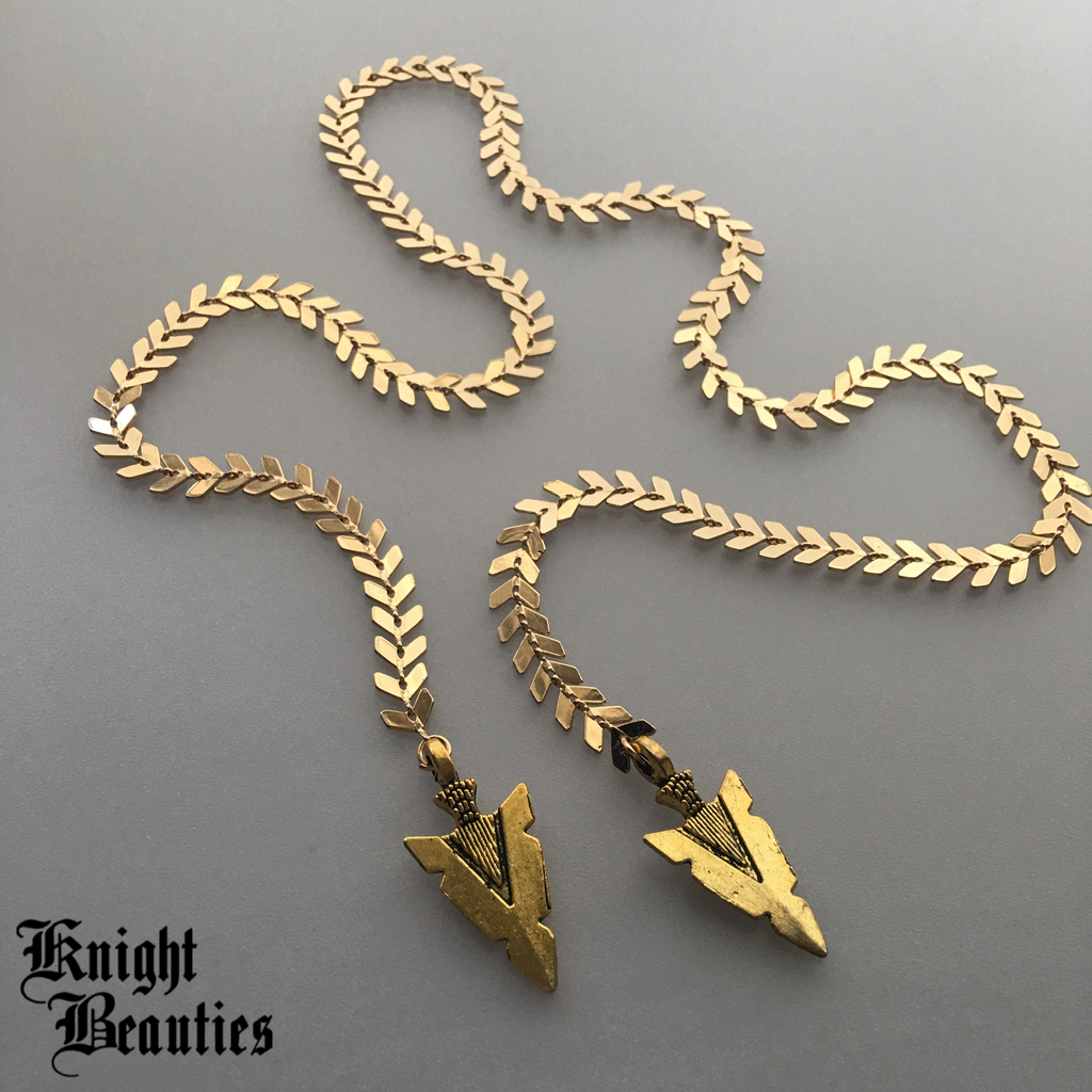 Laila’s Guardian Arrows - Gold Face Chain