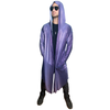 Long Sleeve w/ Hood Purple Flashy Duster Robe