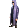 Long Sleeve w/ Hood Purple Flashy Duster Robe