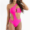 ASYMETRICAL BANDEAU ONE PIECE SWIMSUIT