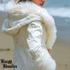Women’s Ivory Long Hooded Faux Fur Jacket