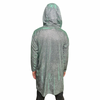 Long Sleeve w/ Hood Green Flashy Duster Robe